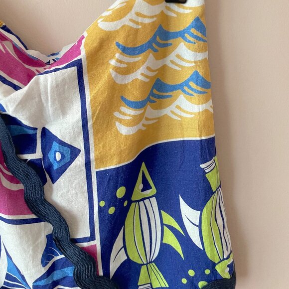 NWT Anthropologie Celandine Linen-Blend Rickrack Mini Skirt Swim Coverup Size L - Picture 6 of 8